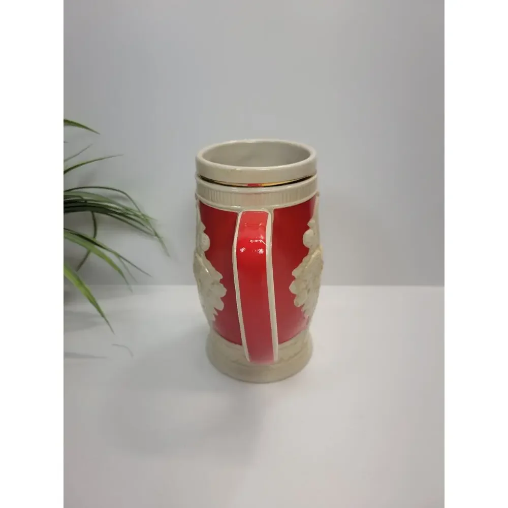 2014 Budweiser Holiday Stein Holiday Lane Christmas Beer Mug Clydesdales